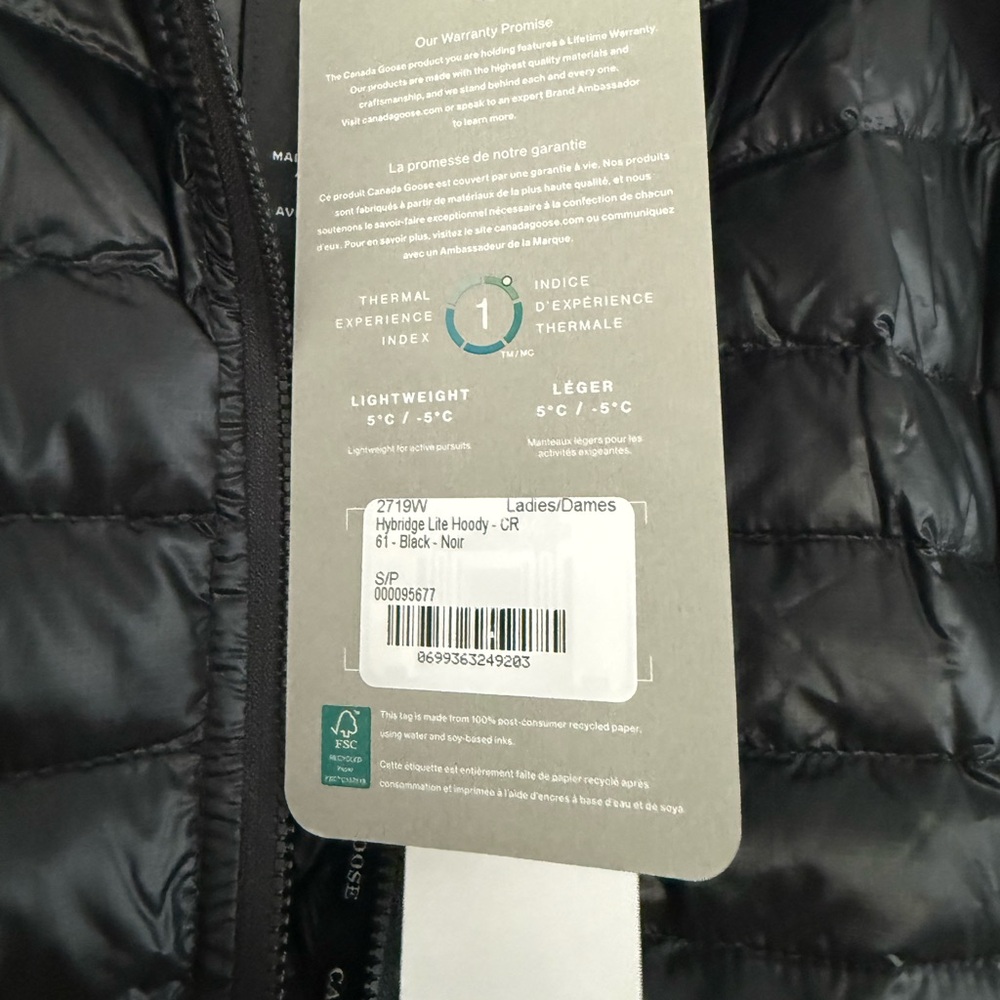 Canada Goose HyBridge® Lite Jacket NWT Small Black - Picture 9 of 12